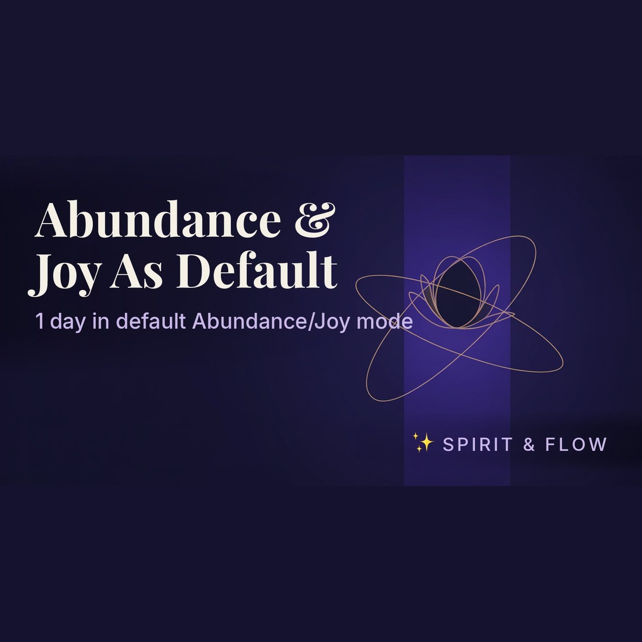 course abundance joy as default