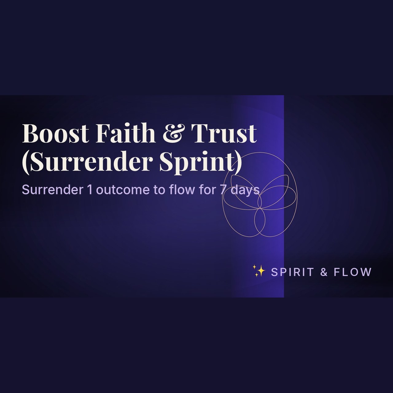 course boost faith trust surrender sprint