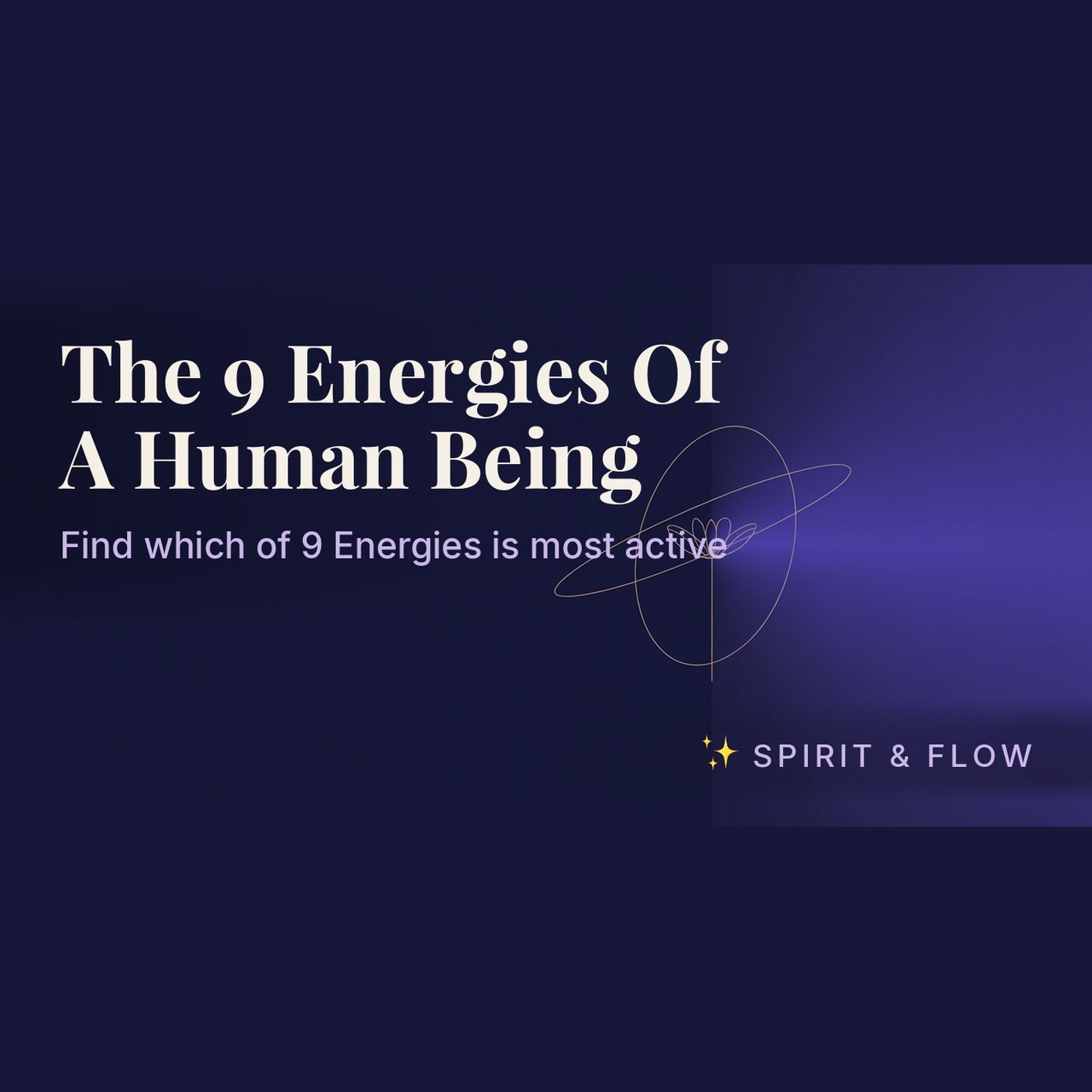 course the 9 energies of a human being