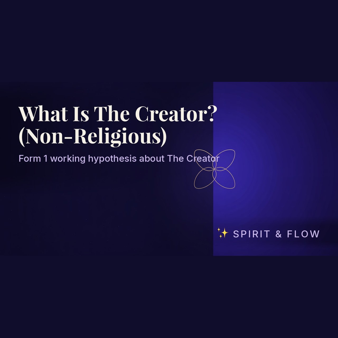 course what is the creator non religious